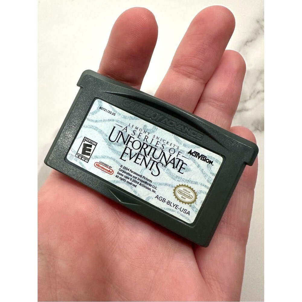 Nintendo Game Boy Advance Gray 'A Series of Unfortunate Events' Game
